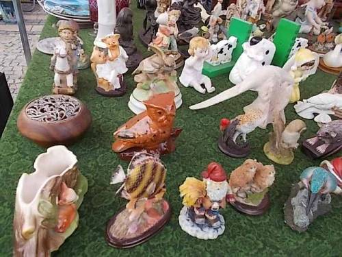 Various small size figurines used as home decor.