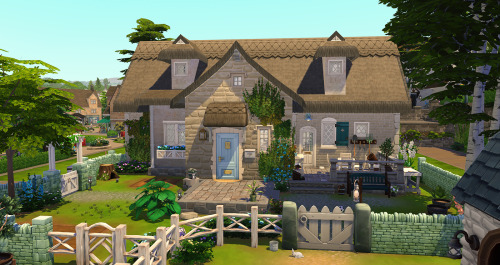 Sims 4 - Charmant CottageAnd here is my first real home for Henford-on-Bagley (I mean, no budget con
