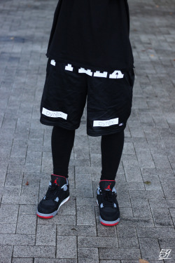 shoe-pornn:  Nike Air Jordan Retro 4 X Pyrex Vision Pants.