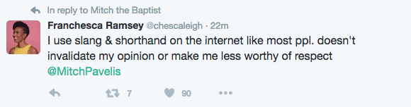 chescaleigh:  public-rhetoric:  @chescaleigh is always dealing with some BS from