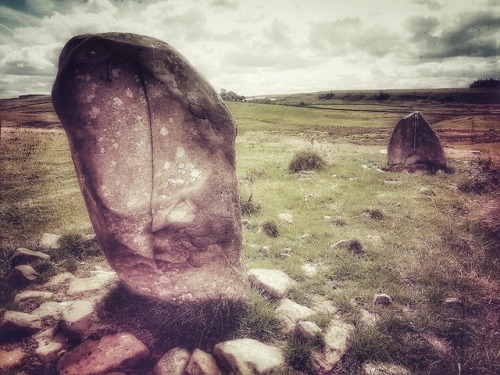 &lsquo;Horse and Foal&rsquo; Standing Stones (Former Stone Circle), Hadrian&rsquo;s Wall, Haltwhistl