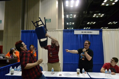 Rocked out my Markiplier cosplay this year at Indy Pop Con. Got to see Wade, Bob and Tyler again. St
