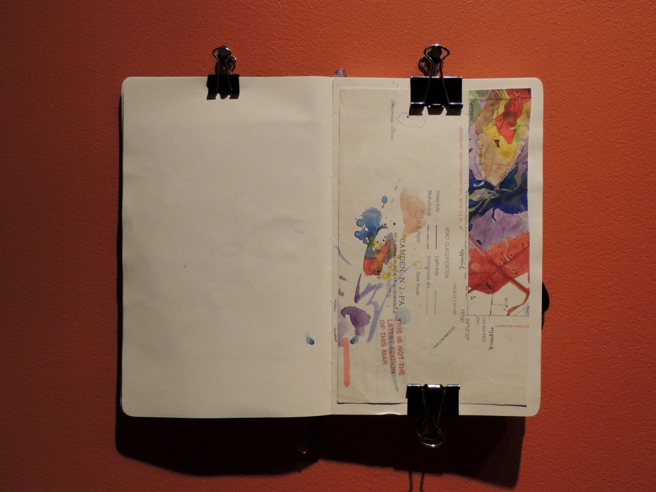 bryanfellenbaum:  Sketchbook studies, painted and maps 