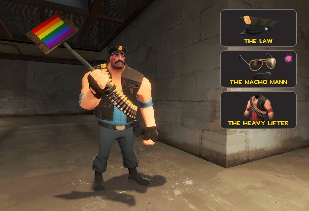 seriousbidnesstime:  This is just too perfect: LGBT Pride Heavy 