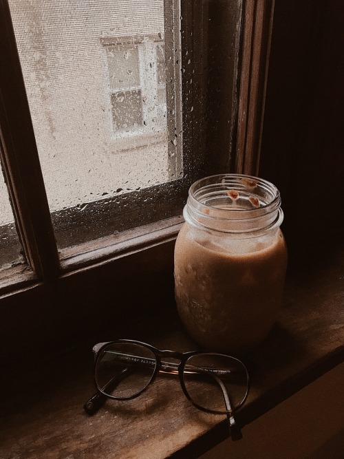seaside-sigh - cold coffee on a rainy morning. IG - idiotcactus