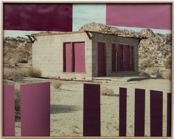 museumuesum:  Sam Falls Untitled (House, Red and Yellow, Joshua Tree, CA), 2012,