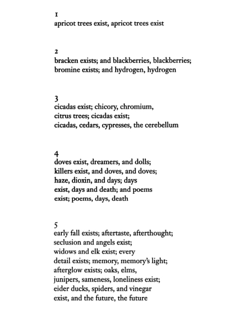 From “Alphabet,” Inger Christensen