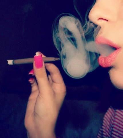 Pretty girls smoking weed