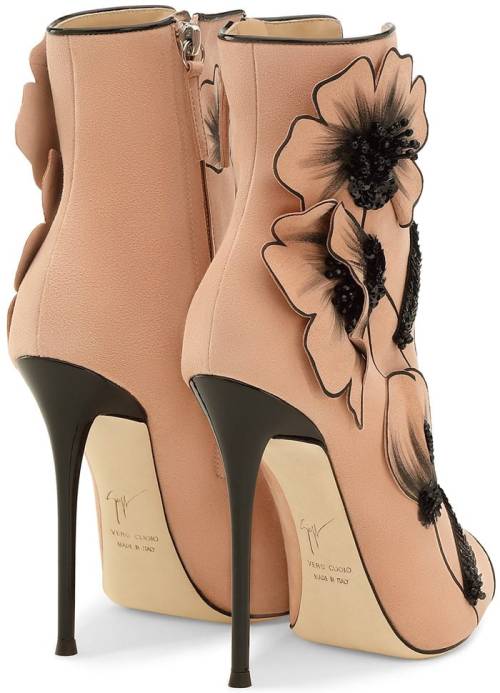  Inspired Pink Suede ‘June’ Boots by Giuseppe Zanotti 