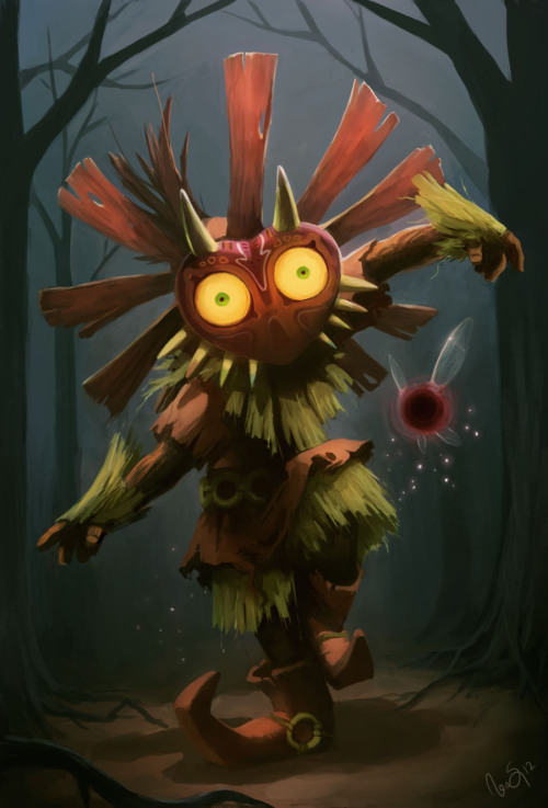 gamingpixels:The Legend of Zelda Majora’s Mask Fan Arts#1 Majora’s Mask by KurkoBoltsi#2 The Skull K