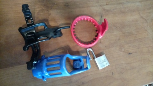 lockedandruined: My current setup from evotionwearables.com we added spiked base ring. It is kept lo