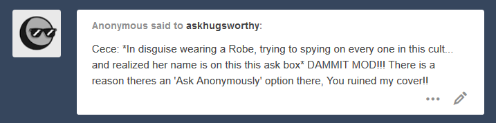 askhugsworthy:[409 questions remain][50 posts behind][Tater’s][Last night’s post]Yup,