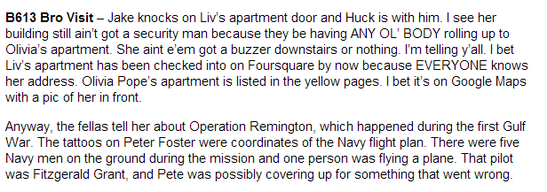 Gladiators get into Awesomely Luvvie’s #Scandal304 spot-on review. I am so here for the assessment on Olivia Pope’s apartment security issue! \o/ Read in full on awesomelyluvvie.com!