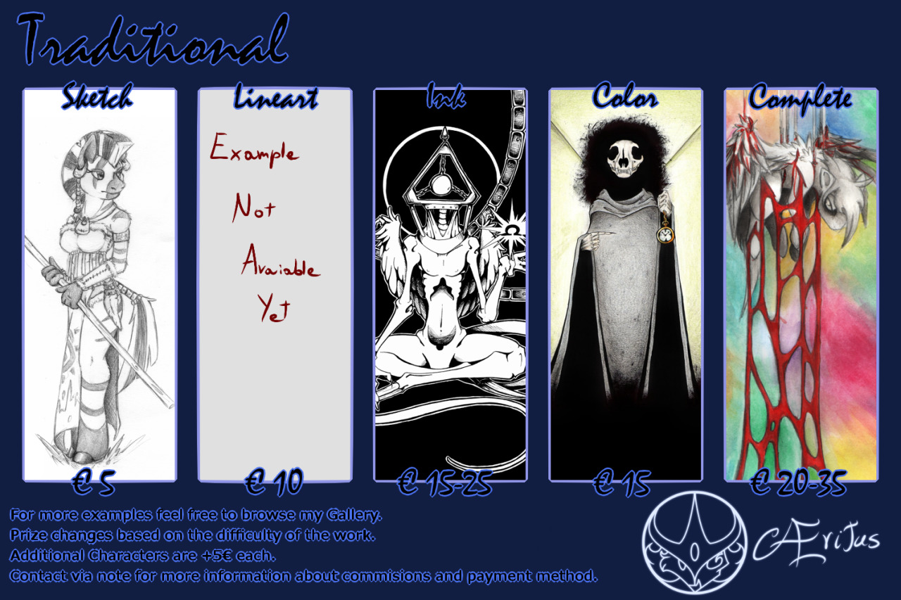 aeritus:  AERITUS - COMMISSIONS What I can do: I can draw OC - Canon - Animals -