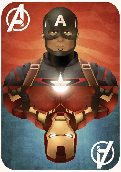 I am VERY EXCITED about Civil War coming out very soon. I wanted to do an art deco style Civil War p