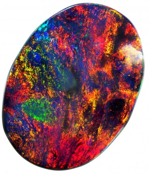 bijoux-et-mineraux: Black Opal - Lightning Ridge, Australia