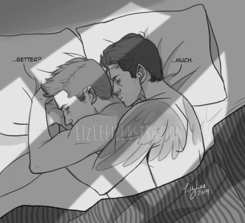 lizleeships:Angel wiggles are a thing Dean must bravely contend with. Let us pray for him.——————————