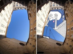 stunningpicture:  This Guy Takes Photos of Buildings and then Uses the Sky as His Canvas 