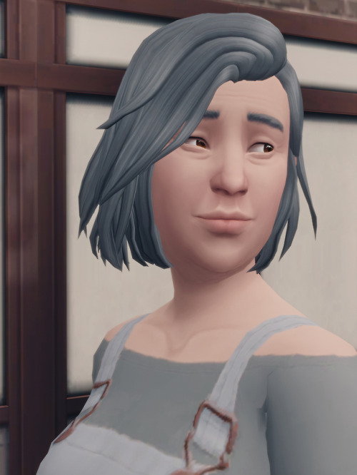 Random townie portrait. I love getting new packs, new worlds, and I love making over townies, and I 