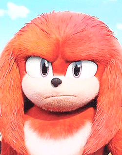 Knuckles is cute ♡ #sonic the hedgehog  #knuckles the echidna  #sonic drone home #sonic 2#animated movies#mygifs