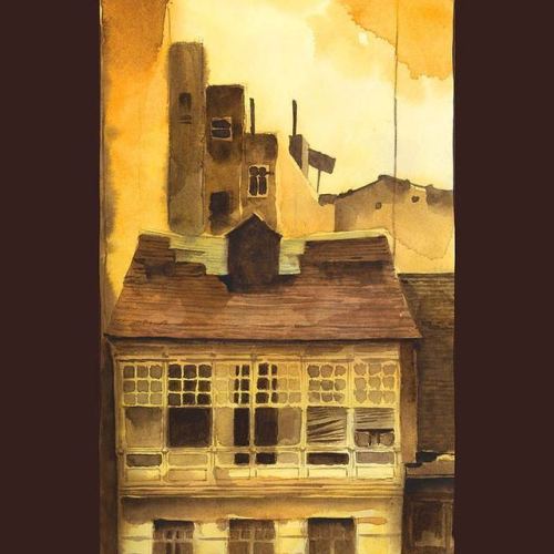 Home is anywhere #dawn #windows #time #town #illustration #watercolorpainting #albada #ortus #amanec