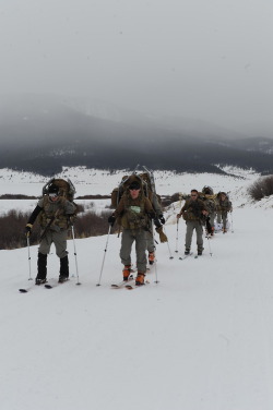 thre3ring:  Army Special Forces in winter training  Looks like it could be Bridgeport but I&rsquo;m not sure lol