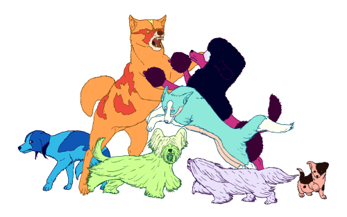 XXX cephalopodqueen:  ANGRY GEM DOGES as promisedhomeworld photo