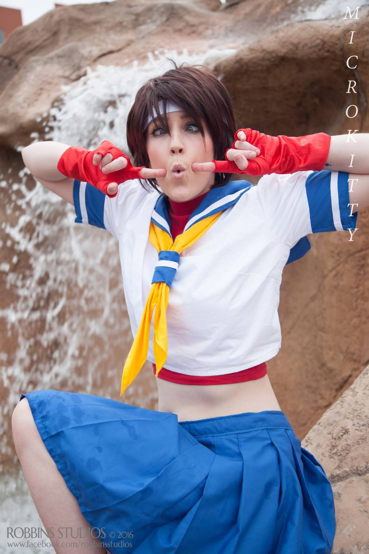 me as Sakura from Street Fighter   check me out on facebook https://www.facebook.com/Microkittycosplay/