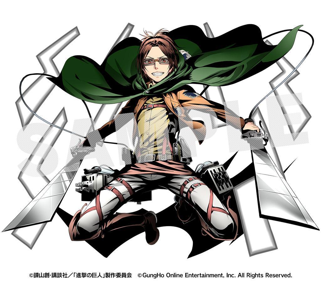 First look at Erwin and Hanji in the 2nd Shingeki no Kyojin x Divine Gate collaboration!This