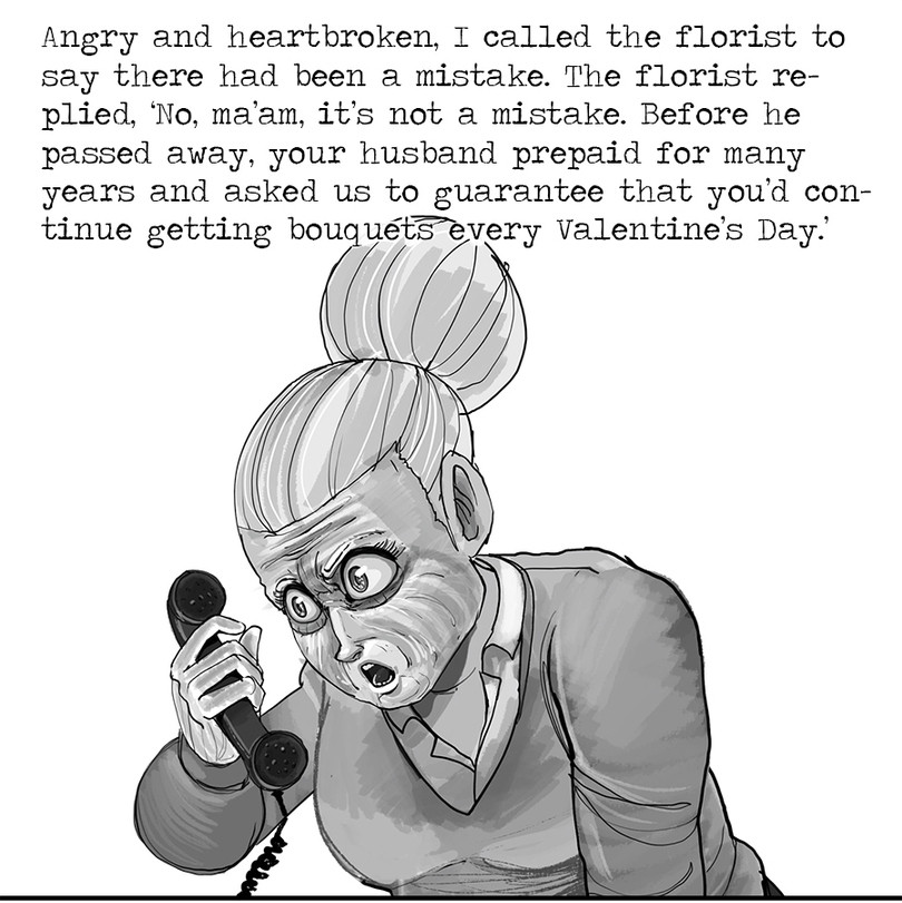 fuckyeahcomicsbaby:  Love doesn’t just stop when someone passes  @dommebadwolff23
