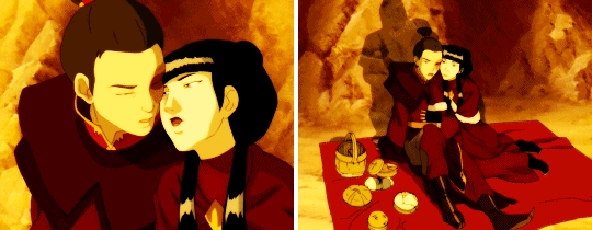 leiko-tomago:  every kiss in Avatar: The Last Airbender (in no particular order)