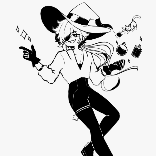 cryoxiao: i just wanted to do the selected prompts that interest me from artober 「 day 1: witch 」