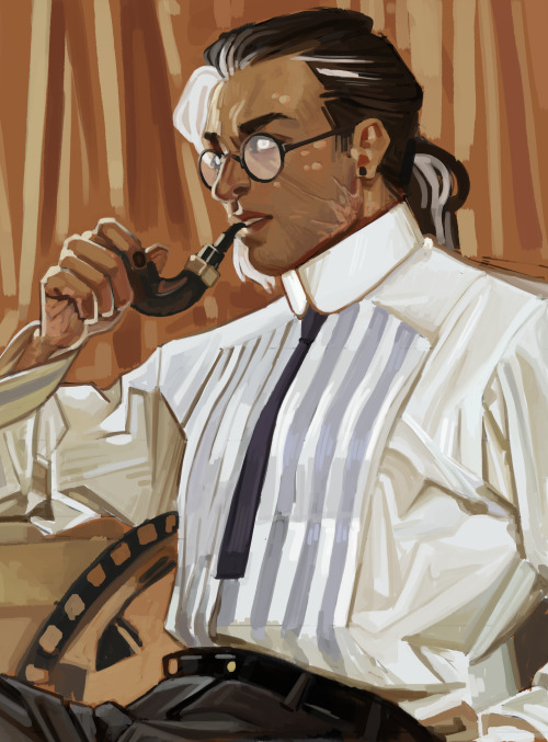 wherebunnyart:everyone on twitter is doing tma characters as leyendecker studies so here’s my contri