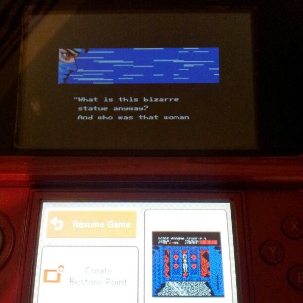 Original ninja gaiden on my 3ds. :D #nintendo #nerd