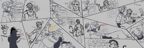 COMIC IM MAKING WITH @knivesandgutzz ABOUT OUR TF2 OCS!!!!!!