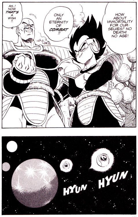 jthenr-comics-vault:  Vegeta & NappaDBZ #10“The Needs Of The Many…”By Akira Toriyama