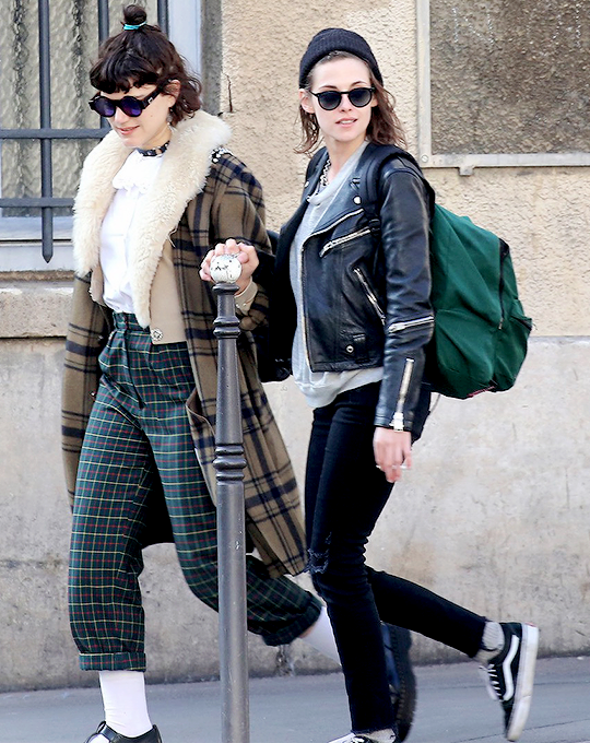 kristensource:  March 14 | Kristen Stewart &amp; Soko Out In Paris ♥   So