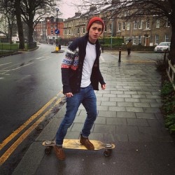 finnharries:  Uh oh! @jacksgap has found a long board. 