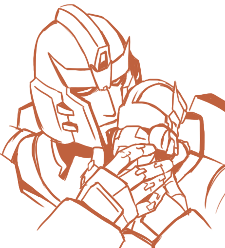 kazenoru:  the first picture with sixshot and whirl and tailgate was drawn by cutter. 