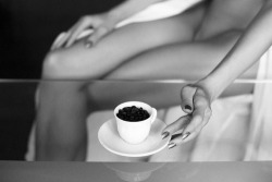 Naked Women Drinking Coffee