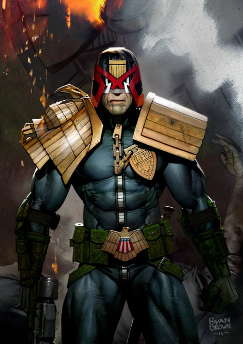 xombiedirge:  2000AD Illustrations by Ryan Brown