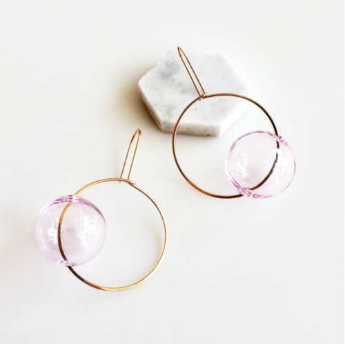 Bubble &amp; Gold Earrings — HyworksLA—Featured on I Luv Etsy! | instagram | pinterest