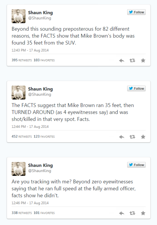 chewiesmiles:  via Mike Brown: Facts and dog whistles by Jonathan Korman (@miniver) 