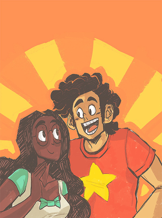 missquimv:Day 92 - Steven and Connie. Yeah! They’re all teened out. Cool kidzzzz.