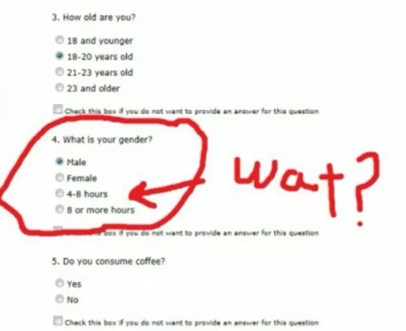 genderoftheday:  Today’s gender of the day is: 4-8 Hours