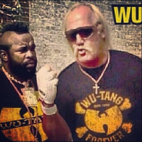 Sunday is Wu day. I pity da fool who don’t recognize. #wu #wutang #mrt #hulkhogan #sunday #bestphotoever #protectyaneck