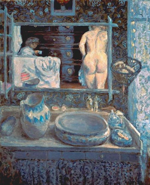 kundst:Pierre Bonnard (Fr. 1867-1947) La Glace du cabinet de toilette (c. 1908)Oil on canv