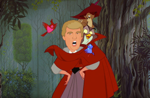 Donald Trump as Disney Princesses by Jen LewisPreviously: If Disney Princesses Were Sloths