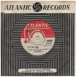 classicwaxxx:  Led Zeppelin “Over The Hills And Far Away” / “Dancing Days” Promo Single With Original Company Sleeve - Atlantic Records, Greece (1973). 