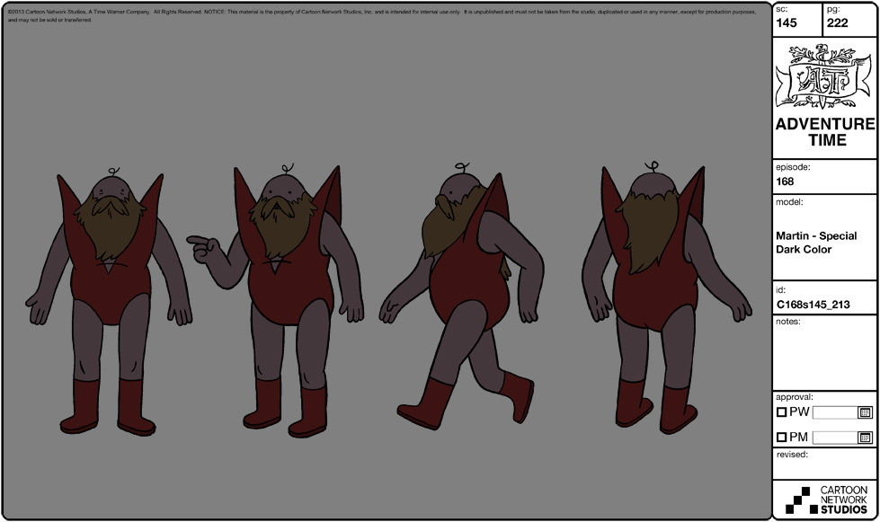 selected model sheets from The Tower lead character &amp; prop designer - Matt